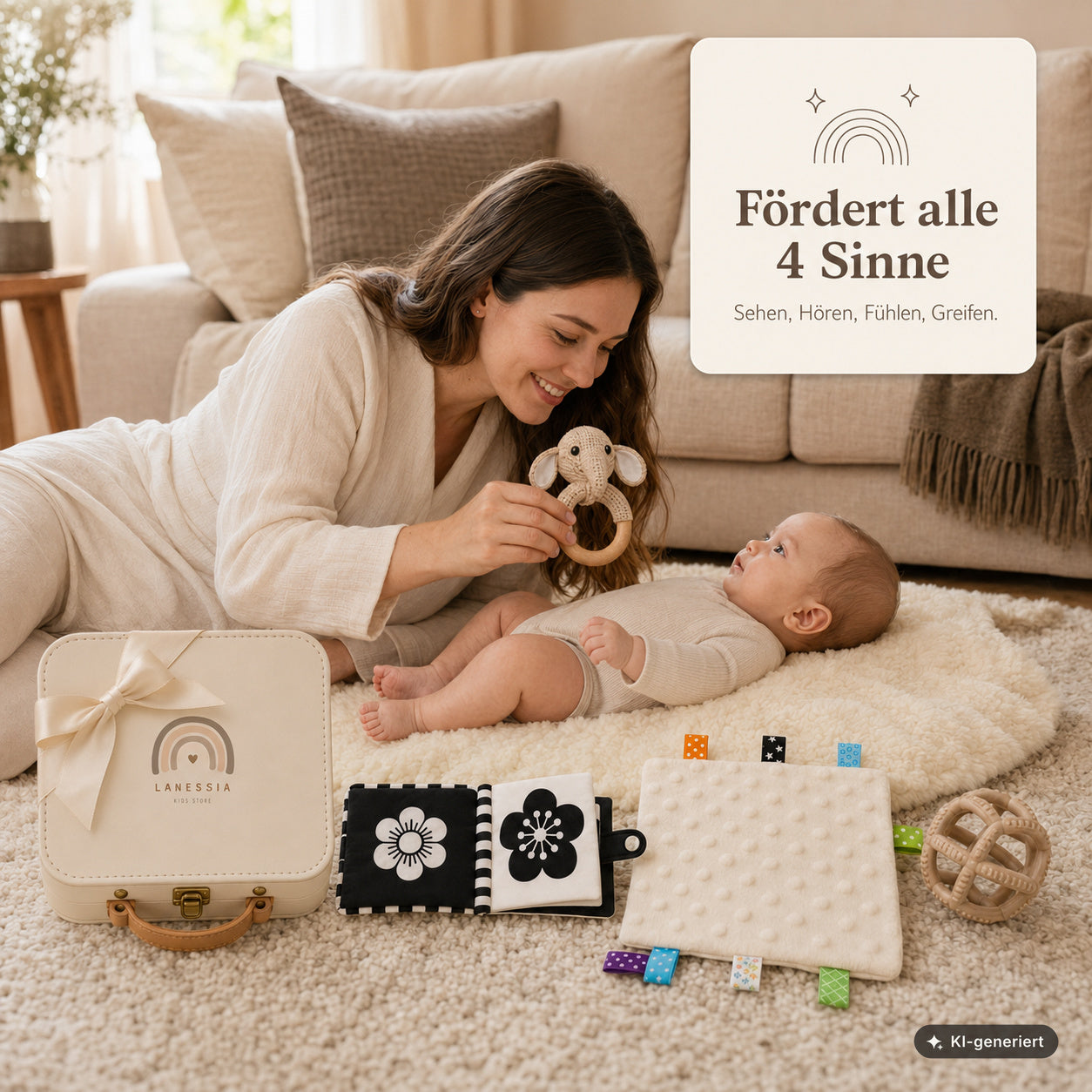 4-Sinne-Entdeckerset (0–6 Monate)