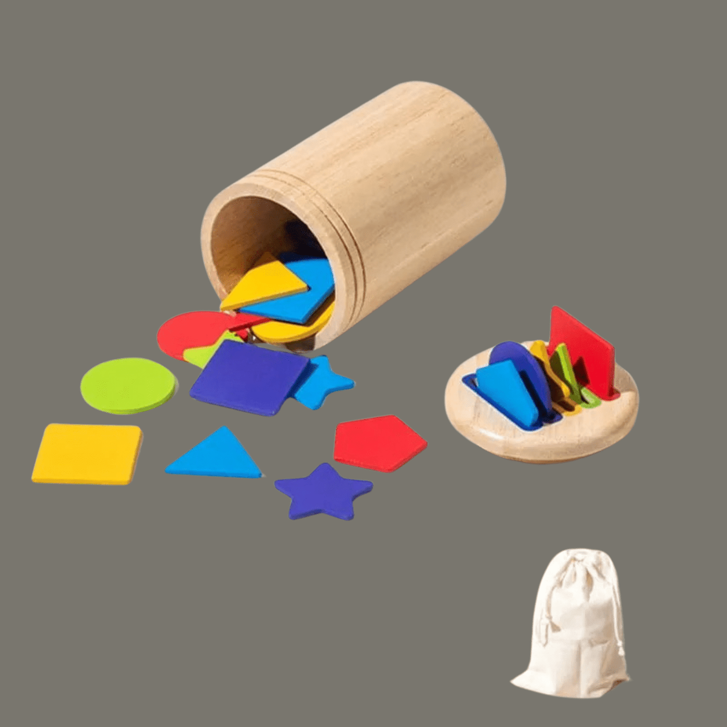 Montessori Holzspielzeug – Feinmotorik Becher - Lanessia