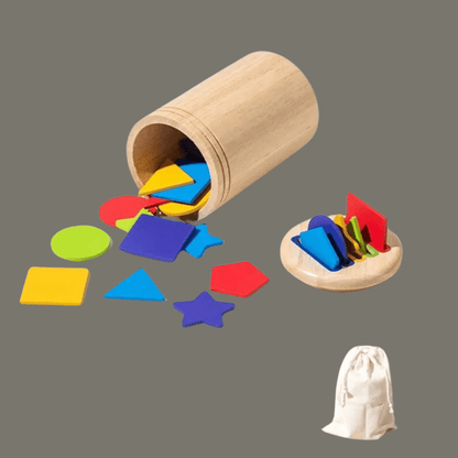 Montessori Holzspielzeug – Feinmotorik Becher - Lanessia